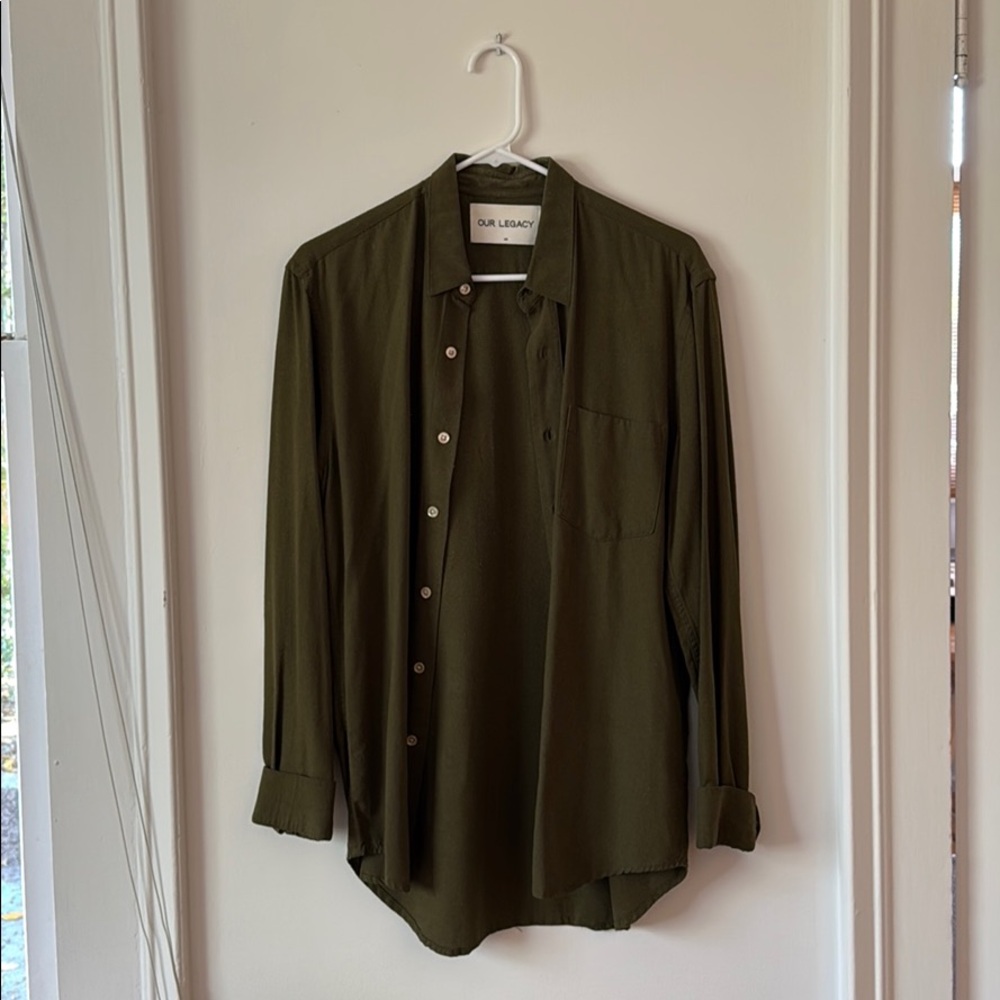 Our Legacy Oxford Dark Olive Green